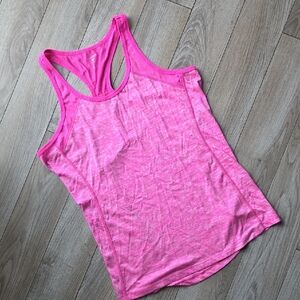 Layer 8 Bright Pink Racerback Tank Top Large